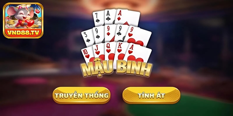 3 cách chơi bài mậu binh luôn thắng tại VND88